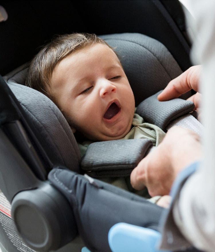 traveling with a baby in a carseat
