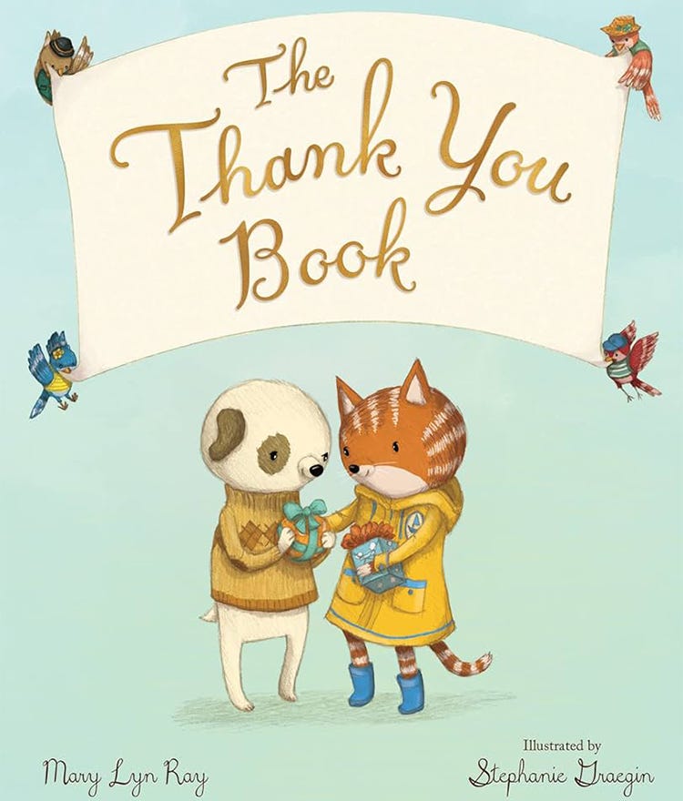 Book cover: The Thank You Book by Mary Lyn Ray