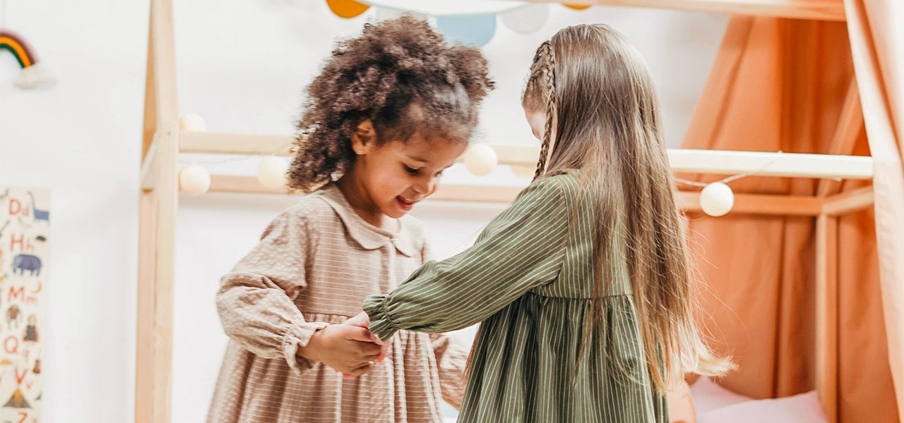 children dancing together